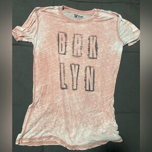 Cotton On Soft Pink BRKLYN Graphic Short Sleeve Tee